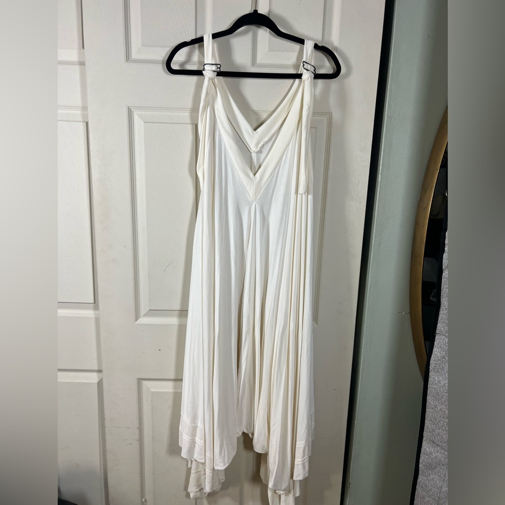 Free People FP Movement Seven Stars Onesie - Flowy Ivory Cream Jumpsuit - Picture 10 of 13